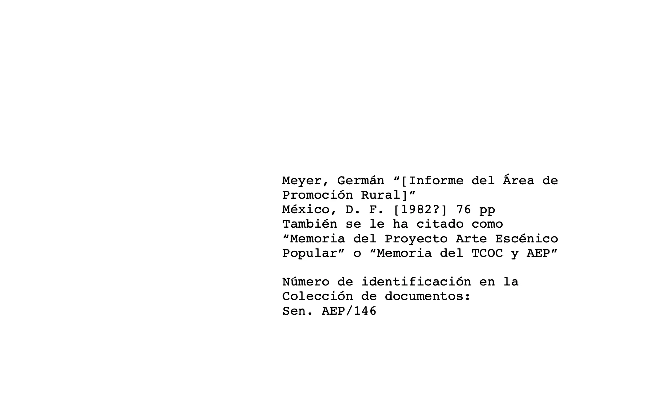 Artículo | Memoria del Proyecto Arte Escénico Popular